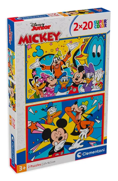 Puzzle Clementoni din 2 x 20 de piese - Mickey Mouse