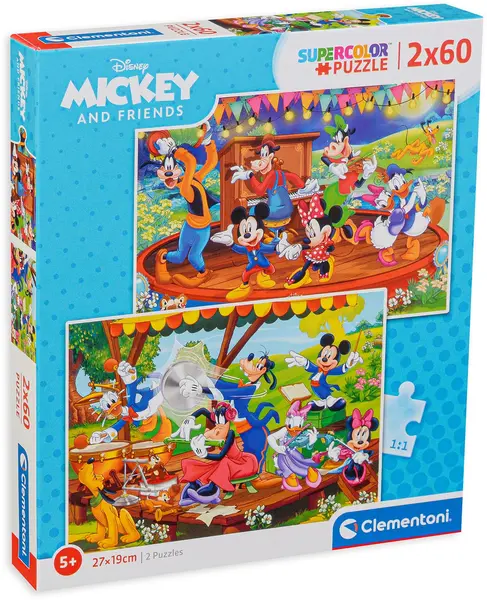 Puzzle Clementoni din 2 x 60 de piese - Mickey and Friends
