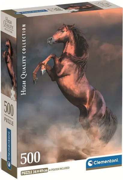 Puzzle Clementoni din 500 piese - Armăsar roșu