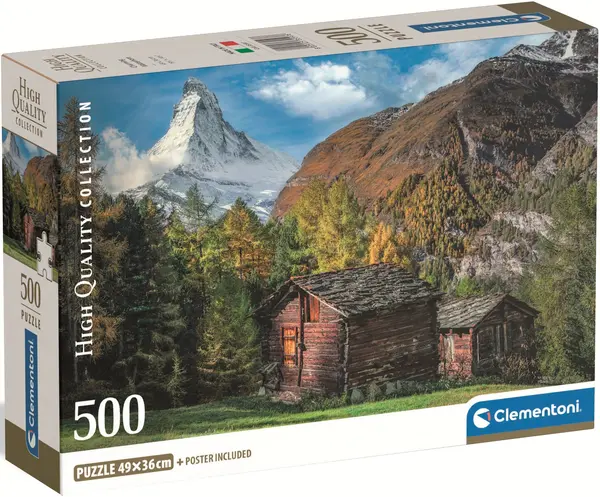 Puzzle Clementoni din 500 piese - Încântătorul Matterhorn