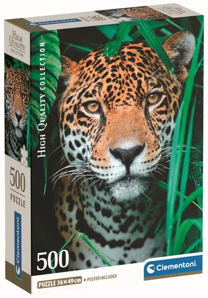 Puzzle Clementoni din 500 piese - Jaguar în junglă