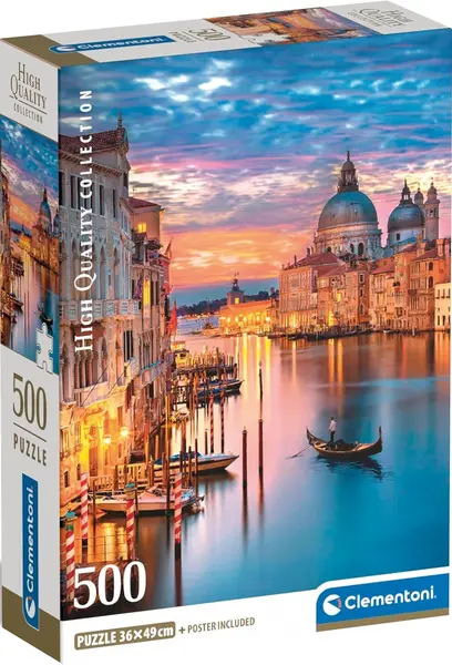 Puzzle Clementoni din 500 piese - Luminile Veneției