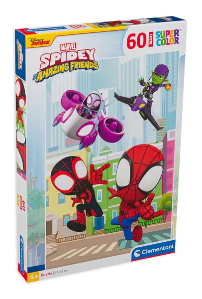 Puzzle Clementoni din 60 de piese - Spider-Man și prietenii săi
