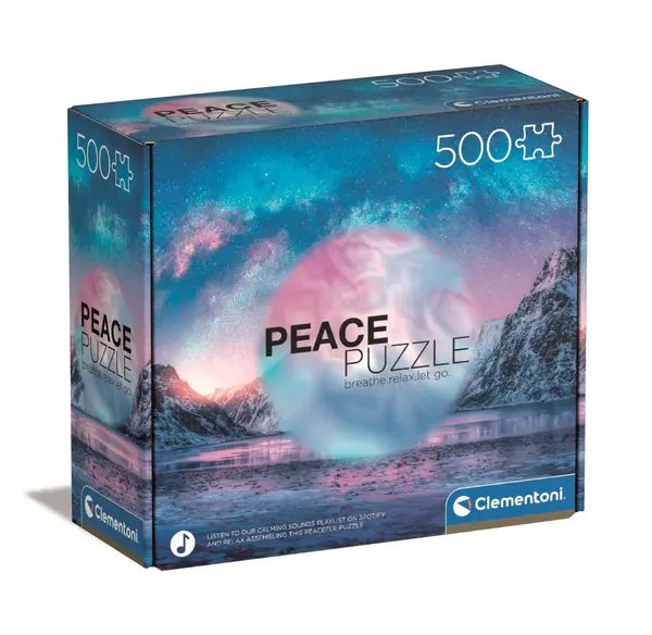 Puzzle Clementoni, Polul Nord Lumina Albastra, 500 piese