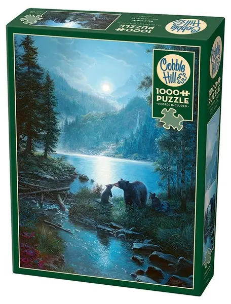 Puzzle Cobble Hill cu 1000 de piese - Noaptea urșilor