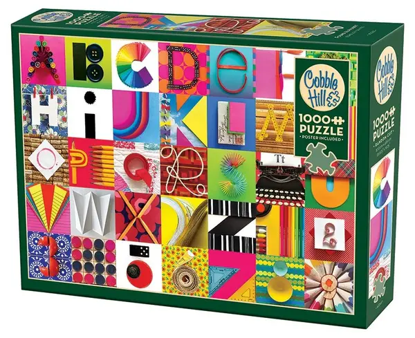 Puzzle Cobble Hill din 1000 de piese - Alfabet