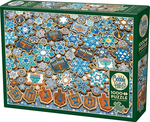 Puzzle Cobble Hill din 1000 de piese - Biscuiți pentru Hanuka