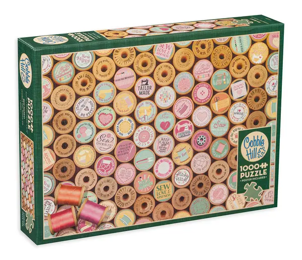 Puzzle Cobble Hill din 1000 de piese - Coaseți fericirea!