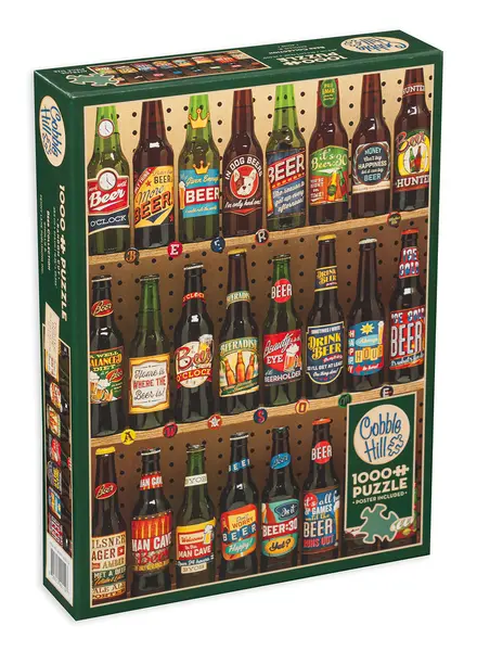 Puzzle Cobble Hill din 1000 de piese - Colectie de bere
