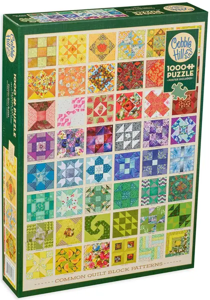 Puzzle Cobble Hill din 1000 de piese - Figuri colorate