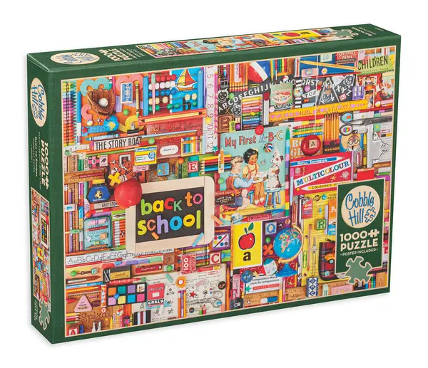 Puzzle Cobble Hill din 1000 de piese - Înapoi la școală