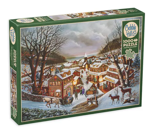 Puzzle Cobble Hill din 1000 de piese - Magia de Crăciun