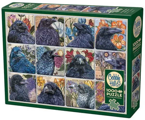 Puzzle Cobble Hill din 1000 piese - Corbi