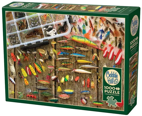 Puzzle Cobble Hill din 1000 piese - Momeli de pescuit