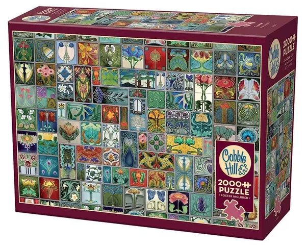 Puzzle Cobble Hill din 2000 de piese - Plăci decorative