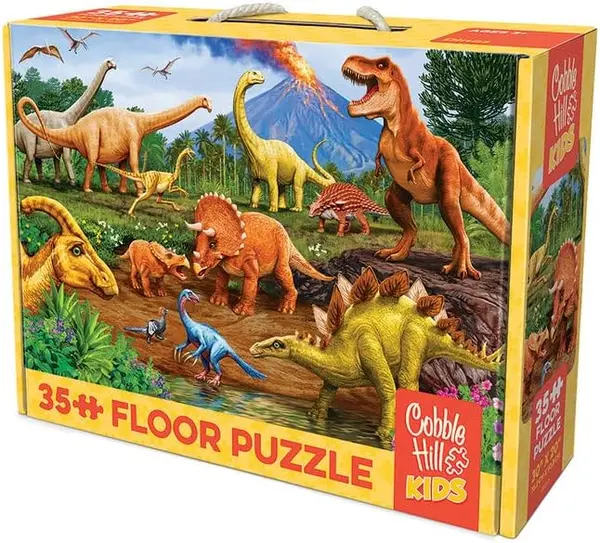 Puzzle Cobble Hill din 35 piese - Dinozauri