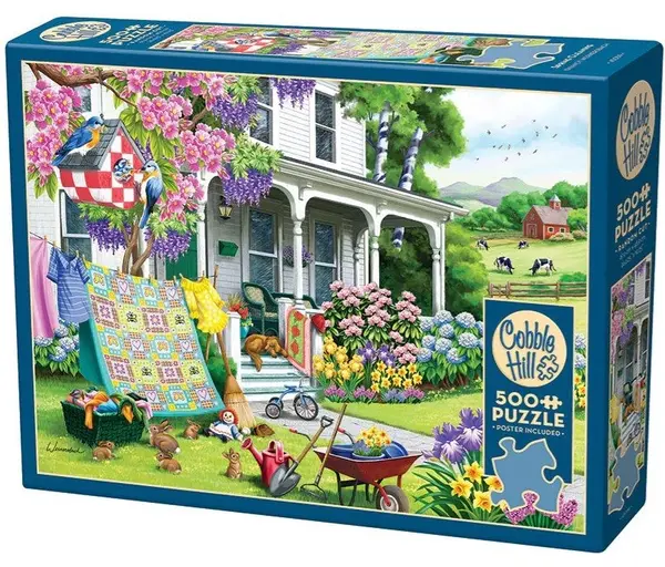 Puzzle Cobble Hill din 500 de piese - Curățenia de primăvară
