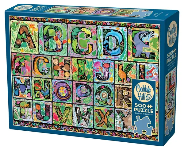 Puzzle Cobble Hill din 500 de piese - De la A la Z