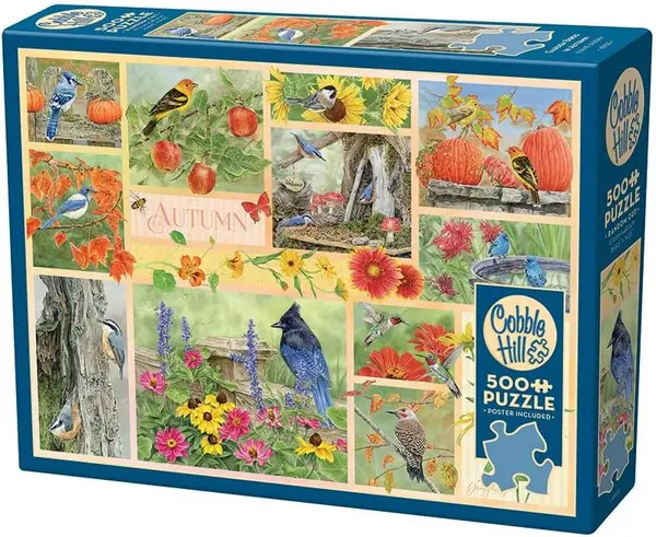 Puzzle Cobble Hill din 500 de piese - Poveste de toamnă în grădină
