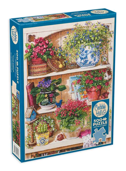 Puzzle Cobble Hill din 500 XXL de piese - Colț de flori