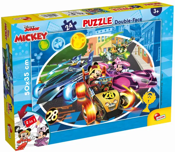Puzzle cu două fețe Lisciani de colorat din 24 piese - Concurenții