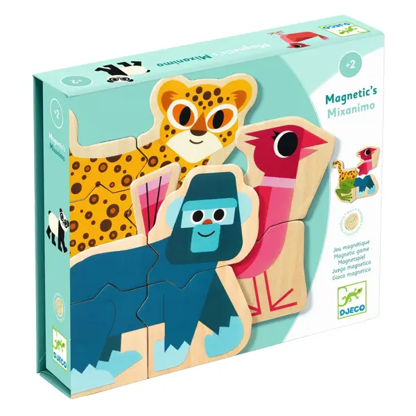 Puzzle cu magneti Djeco Mixanimo