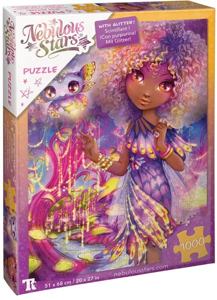 Puzzle cu sclipici Nebulous Stars din 1000 piese - Aurelia și Lumina