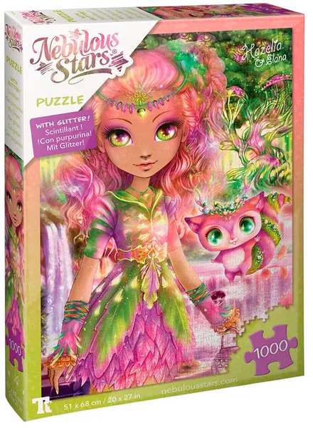 Puzzle cu sclipici Nebulous Stars din 1000 piese - Hazelia și Elana