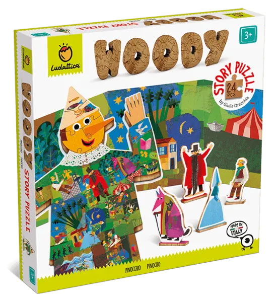 PUZZLE DE LEMN - POVESTI: PINOCCHIO