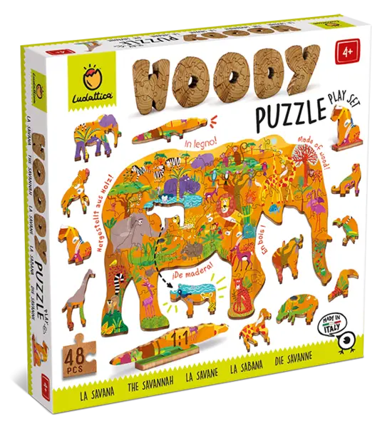 Puzzle de lemn - Savana | Ludattica