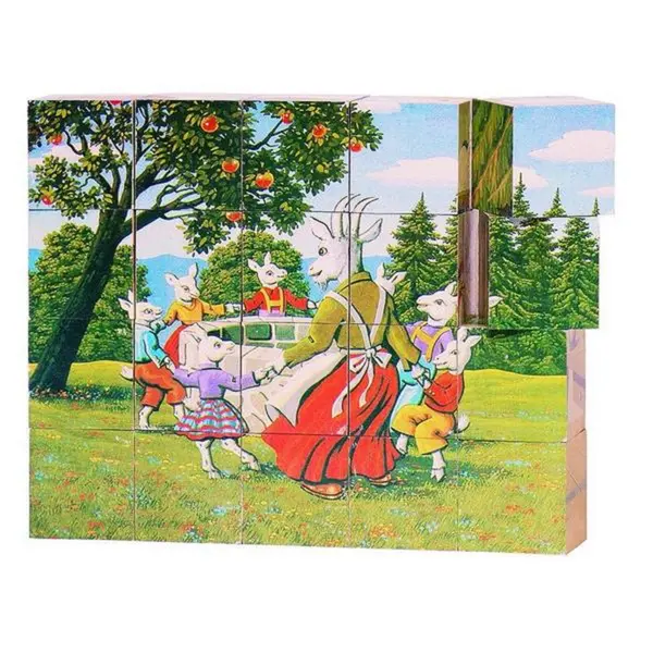 Puzzle din cuburi - Basme | Goki