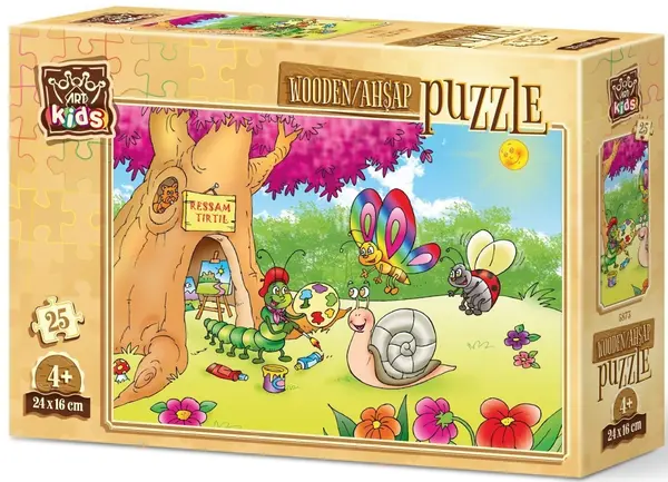 Puzzle din lemn Art Puzzle de 25 piese - Artisti in padure