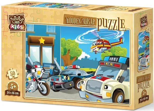 Puzzle din lemn Art Puzzle din 50 de piese - Echipa de reacție rapidă