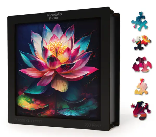 Puzzle din lemn - Flori - Nufar | Woodmix Puzzles
