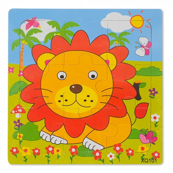 Puzzle din Lemn Leu Montessori