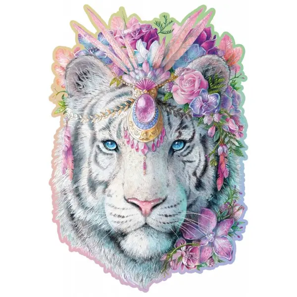 Puzzle din lemn - Mystic Tiger, 250 piese | Wooden City