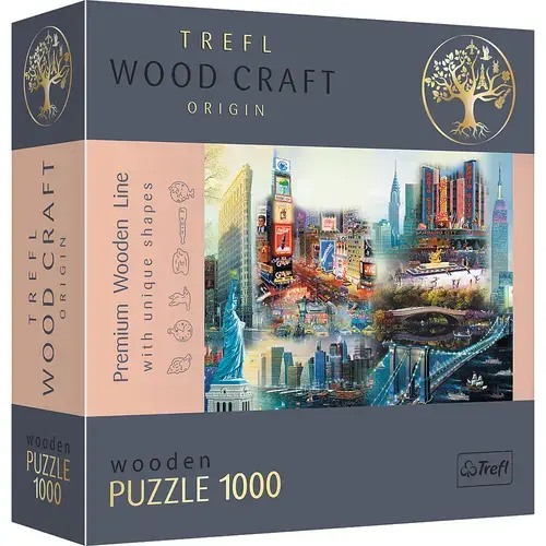 Puzzle din lemn - New York, 1000 piese