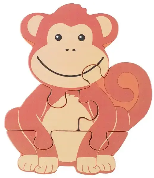 Puzzle din lemn Orange Tree Toys - Maimuţă