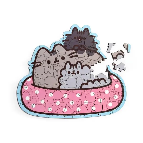 Puzzle din lemn Pusheen the Cat, 130 de piese | Puckator