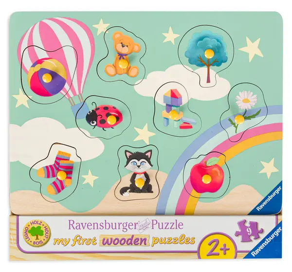 Puzzle din lemn Ravensburger din 10 piese - Prima mea puzzle