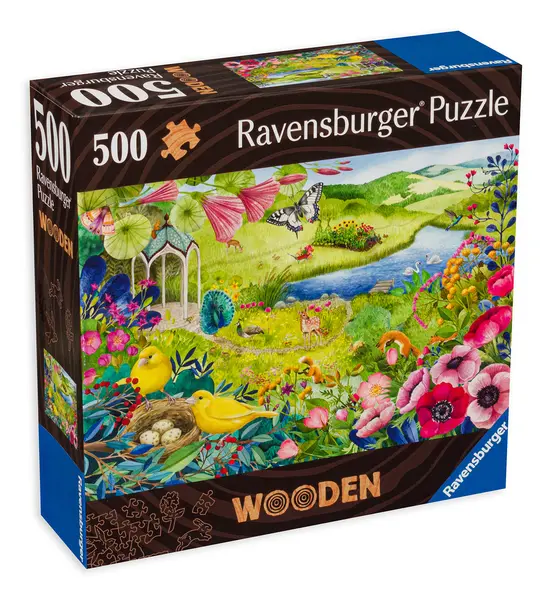 Puzzle din lemn Ravensburger din 500 de piese - Grădina sălbatică
