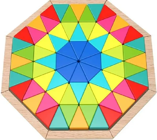 Puzzle din lemn Tooky Toy - Octogon