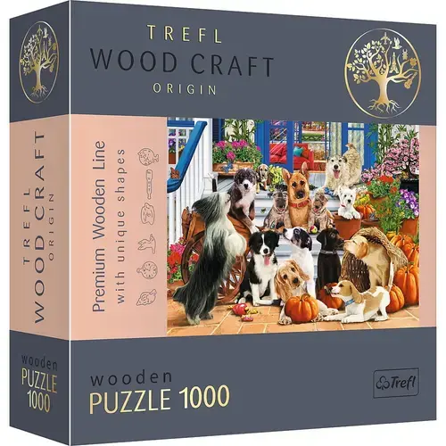 Puzzle din lemn Trefl Echipa de catei, 1000 piese