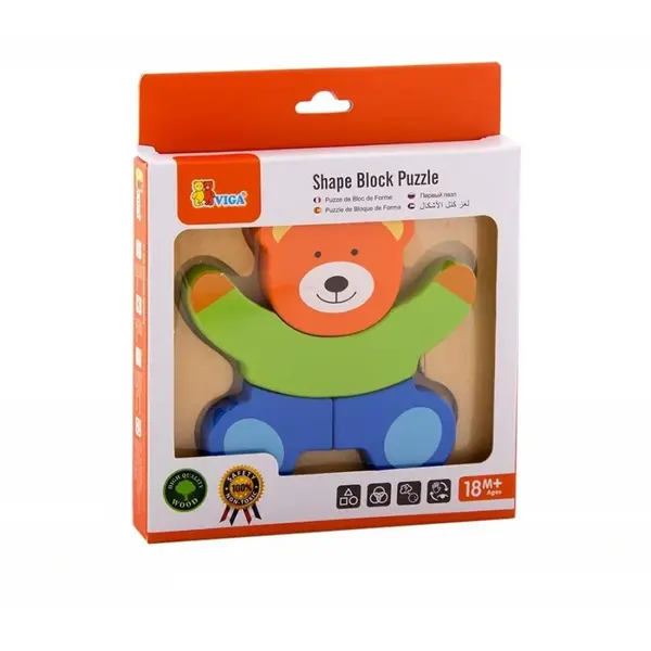 Puzzle din lemn - ursulet