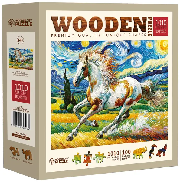 Puzzle din lemn Wooden City din 1010 piese - Cal
