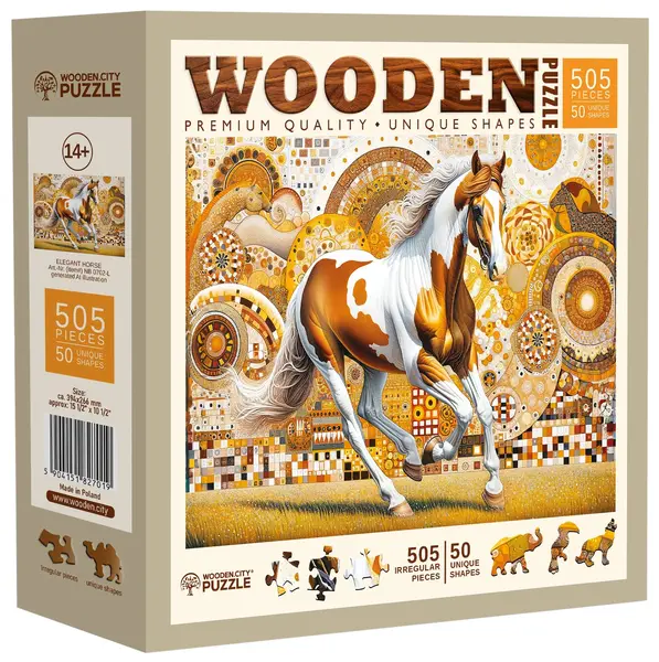 Puzzle din lemn Wooden City din 505 piese - Cal