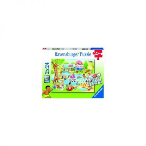 PUZZLE DISTRACTIE LA LAC, 2x24 PIESE