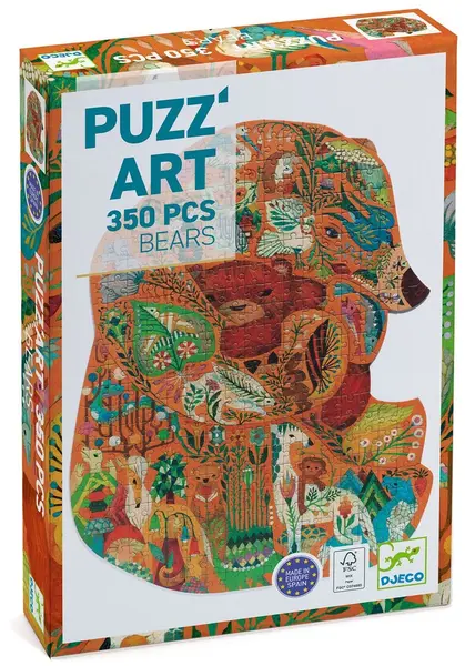 Puzzle Djeco din 350 piese - Urși