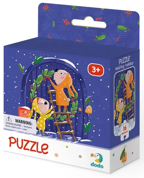 Puzzle Dodo din 16 piese -Așteptând Crăciunul