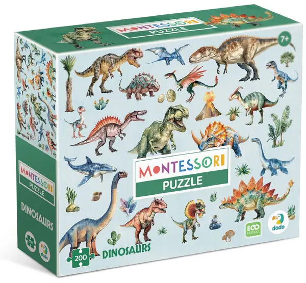 Puzzle DoDo din 200 piese - Dinozauri